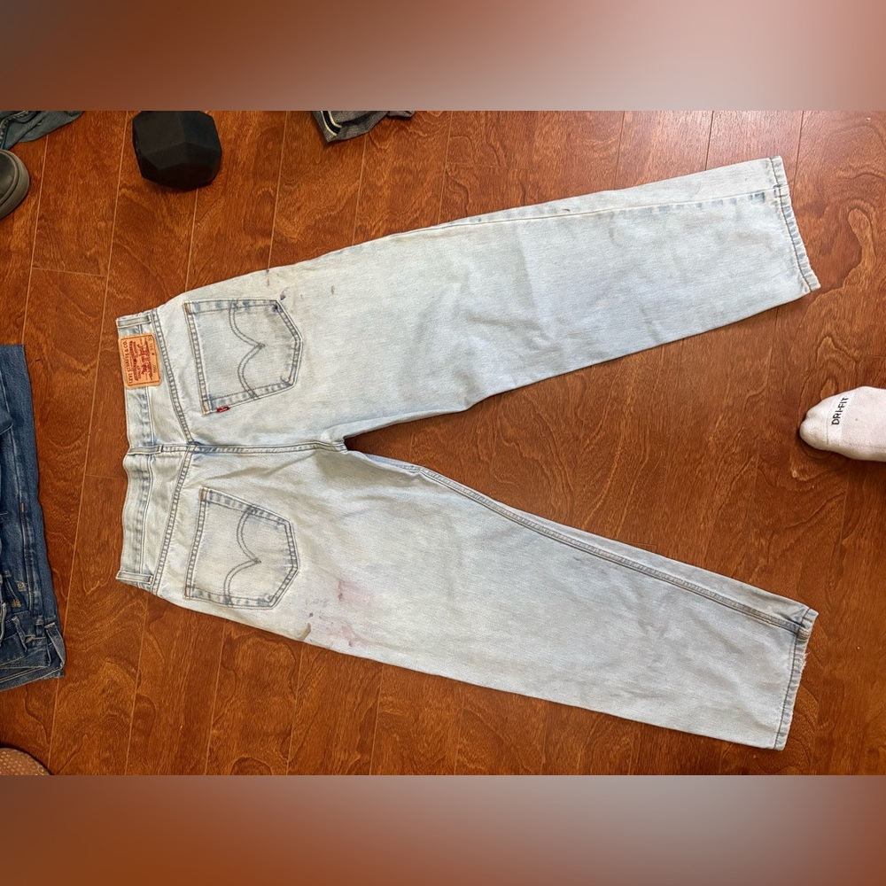 Levi's Men's Light Gray Straight Jeans